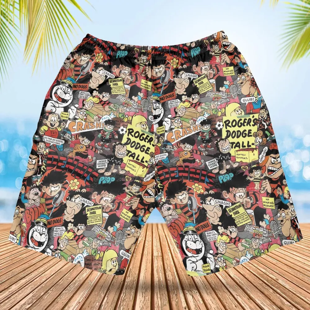 Retro Rebel Beano Hawaiian Short - 2