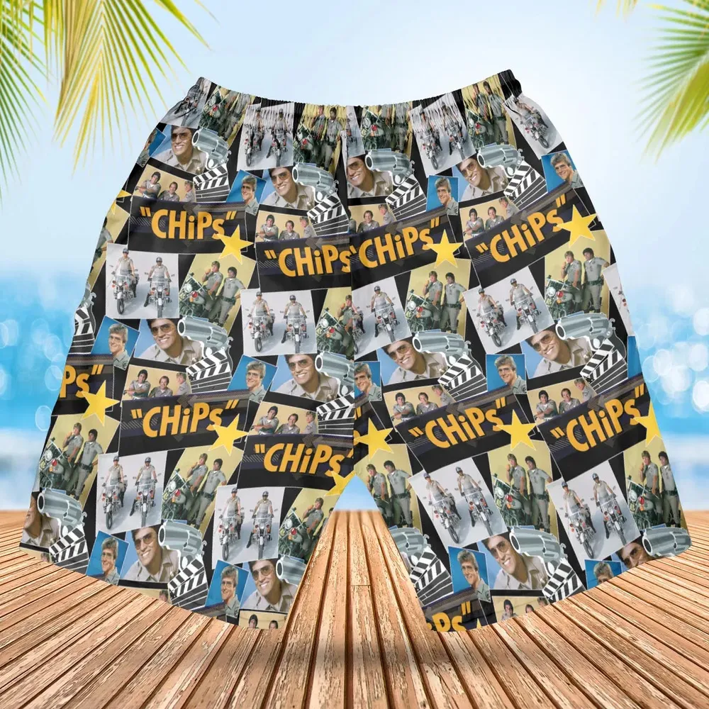 70s Flashback Chips Hawaiian Short - 2