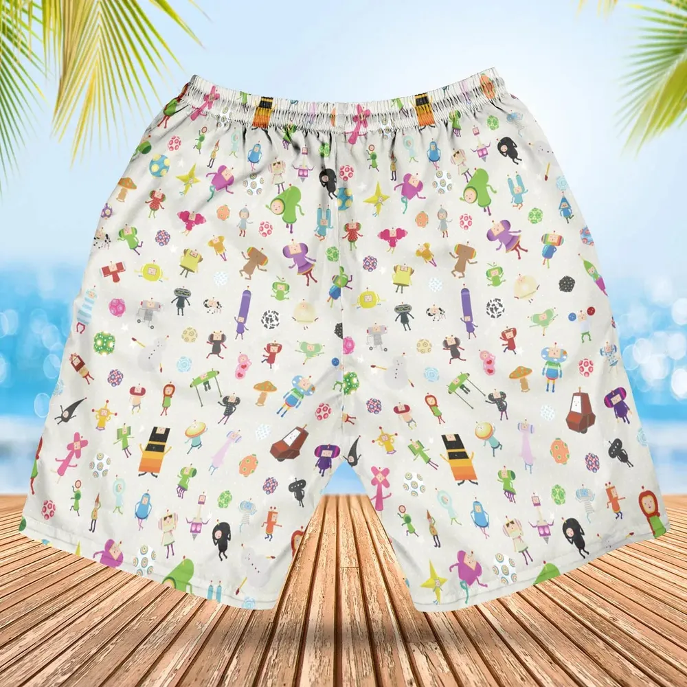 Cute Characters Katamari Hawaiian Short - 2