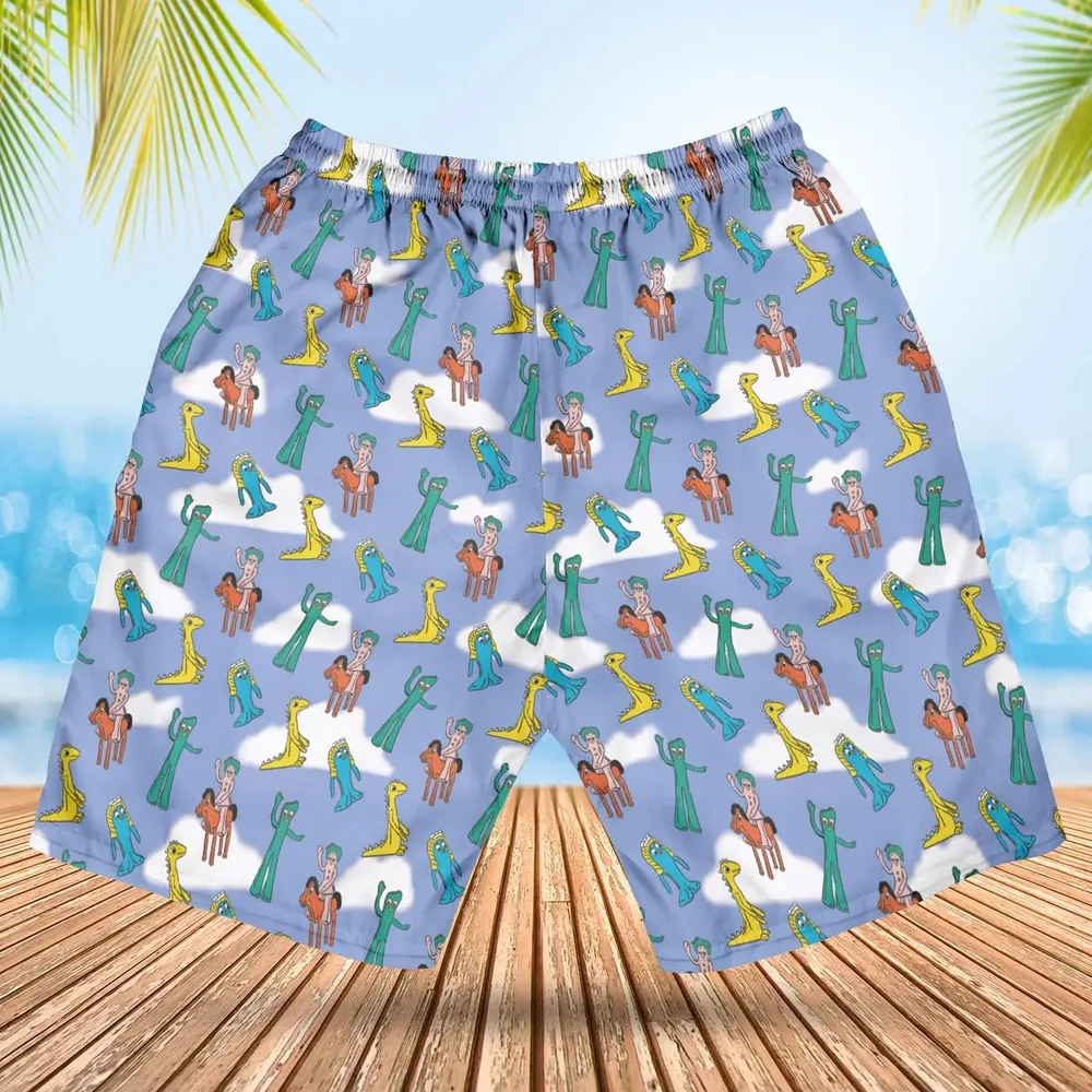Gumby Characters Hawaiian Short - 2
