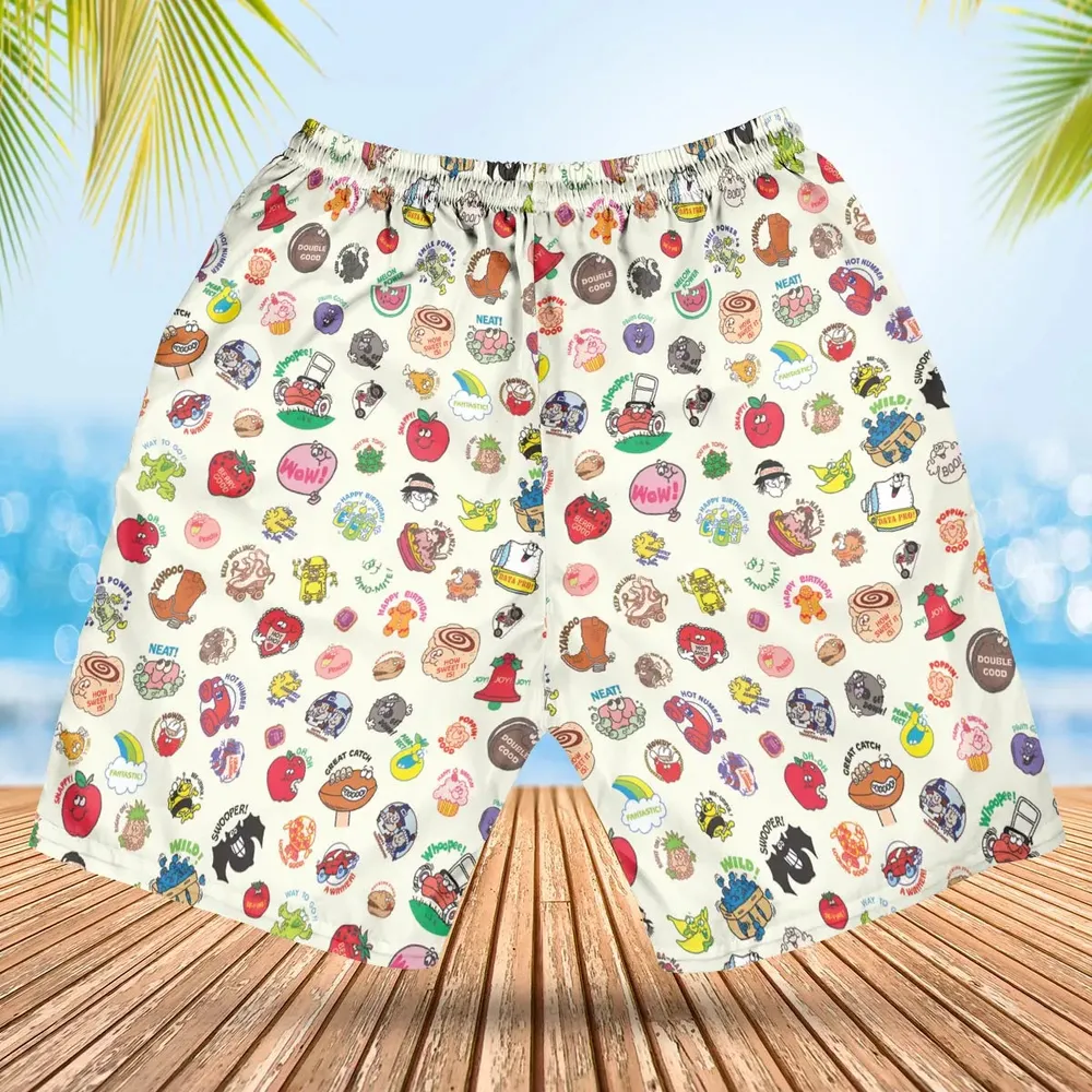Vintage Trend Matte Scratch & Sniff Hawaiian Short - 2