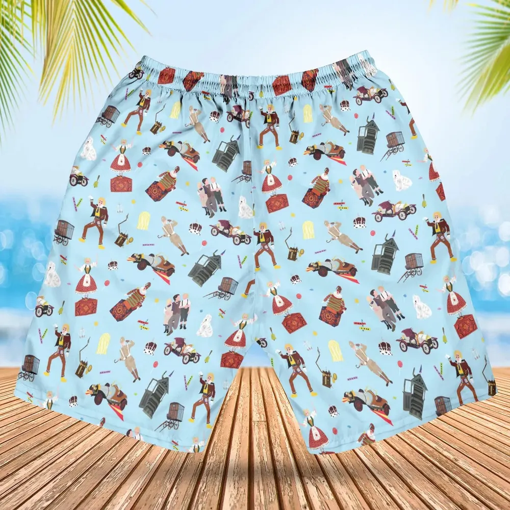 Chitty Chitty Bang Bang Patterns Hawaiian Short - 2