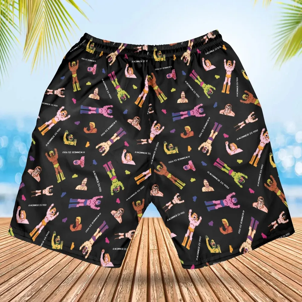 Wrestling Fighters Pro Wrestling Hawaiian Short - 2