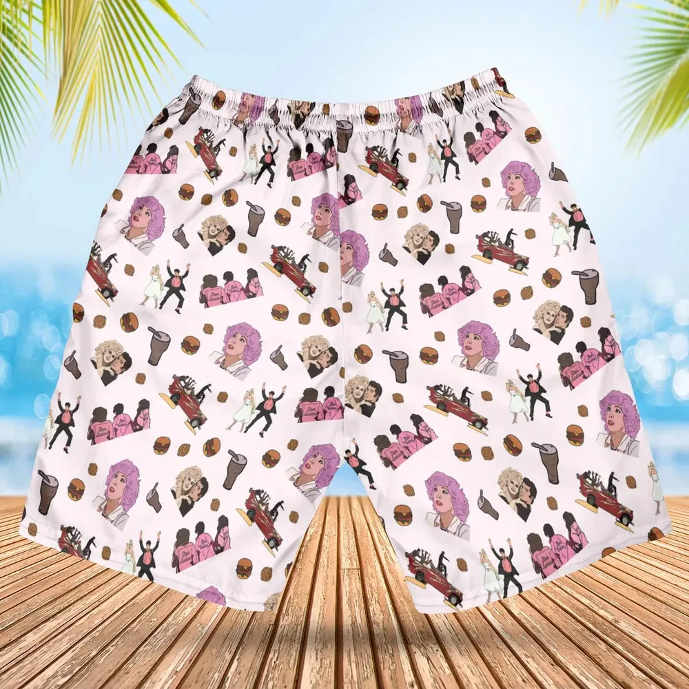 Summer Nights Grease Hawaiian Short - 2