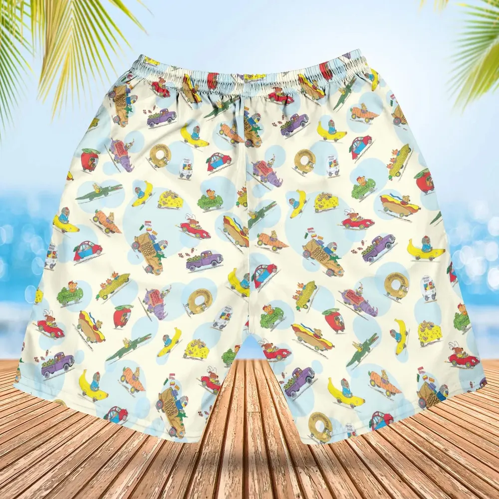 The Busy World of Richard Scarry Hawaiian Short - 2