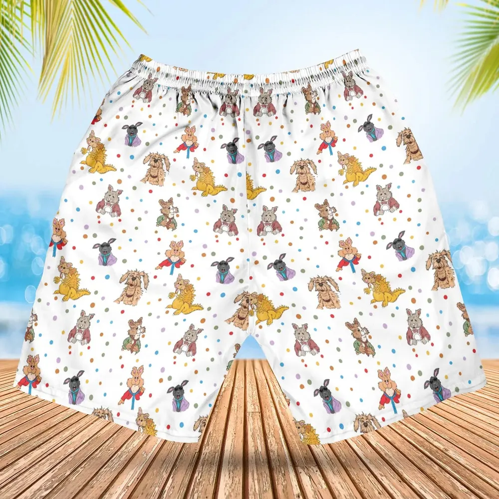 Tale of the Bunny Picnic Characters Hawaiian Short - 2
