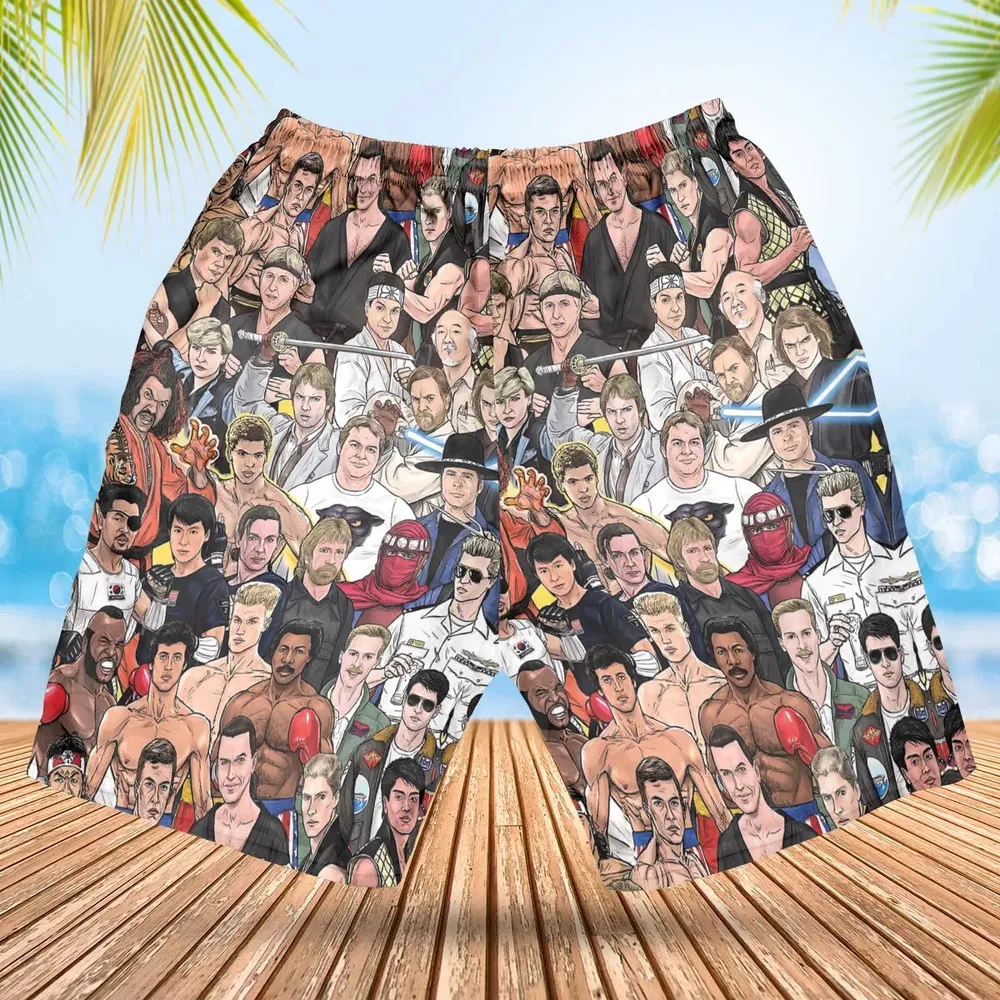 Martial Arts Stars Hawaiian Short - 2