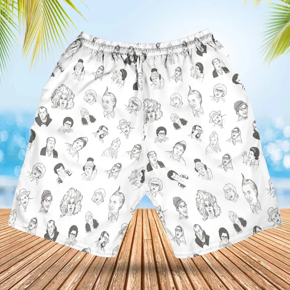 Second City Television Characters Hawaiian Short - 2