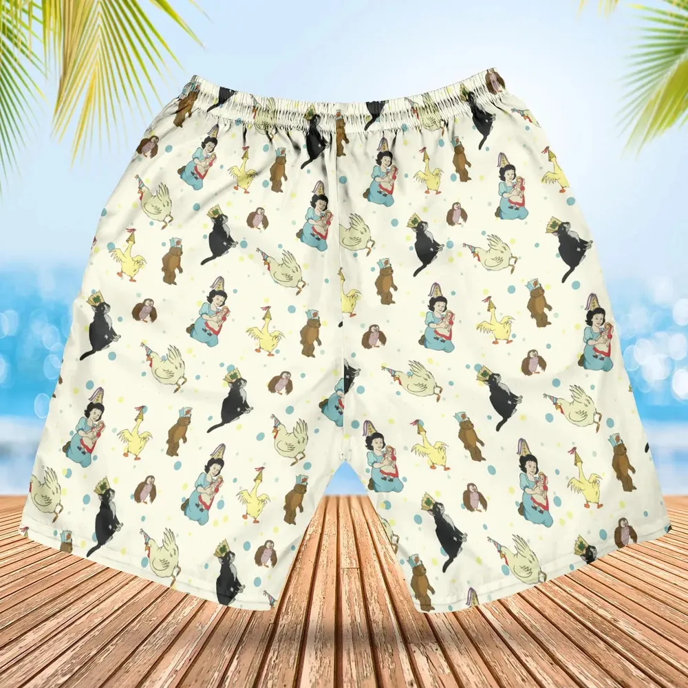 The Curious Cub and His Forest Friends Little Bear Hawaiian Short - 2