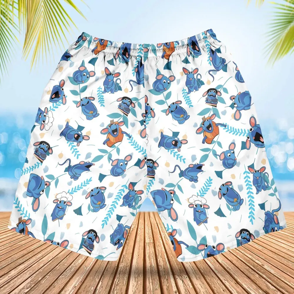 Cute Tutter Bear in the Big Blue House Hawaiian Short - 2