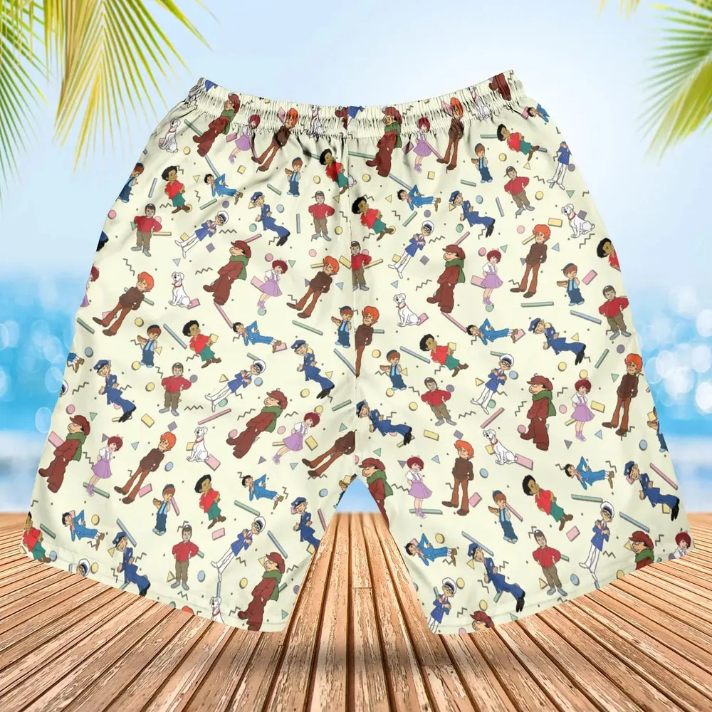 The Little Rascals Cartoon Characters Hawaiian Short - 2