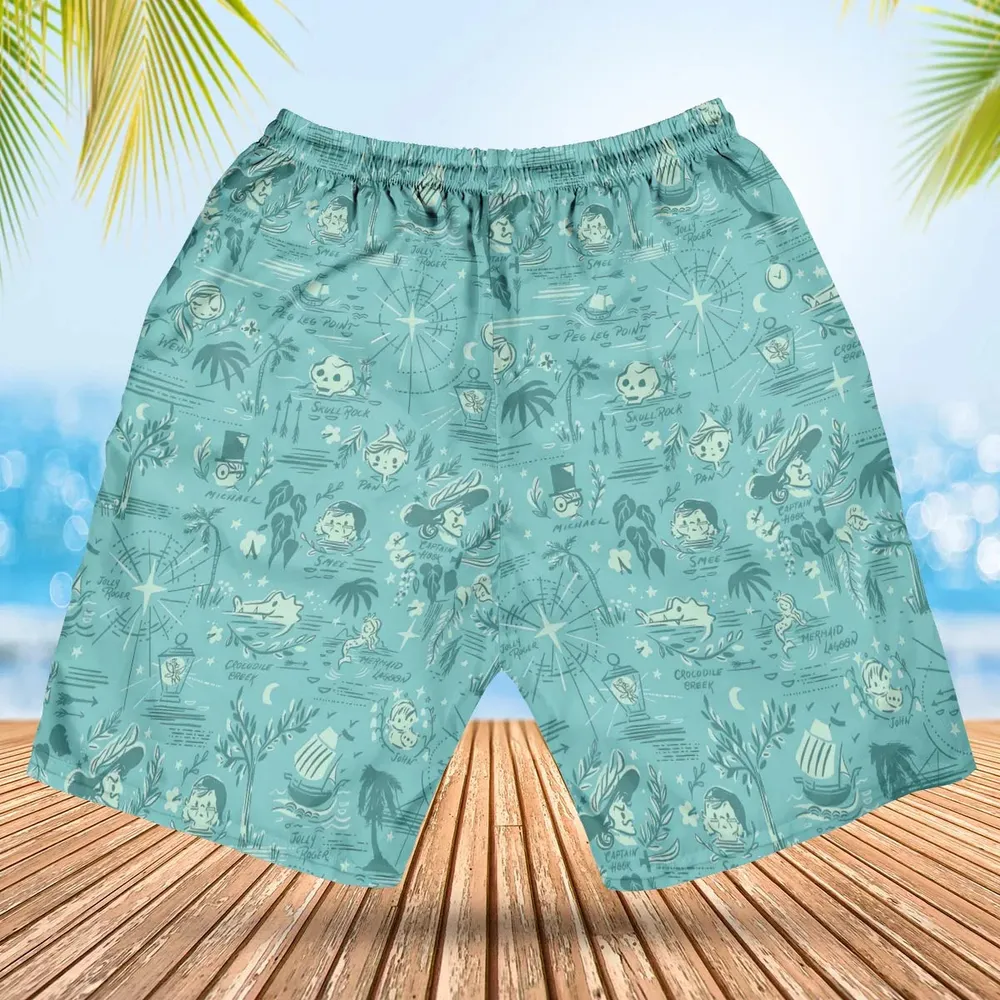 Forever Neverland Peter Pan Hawaiian Short - 2