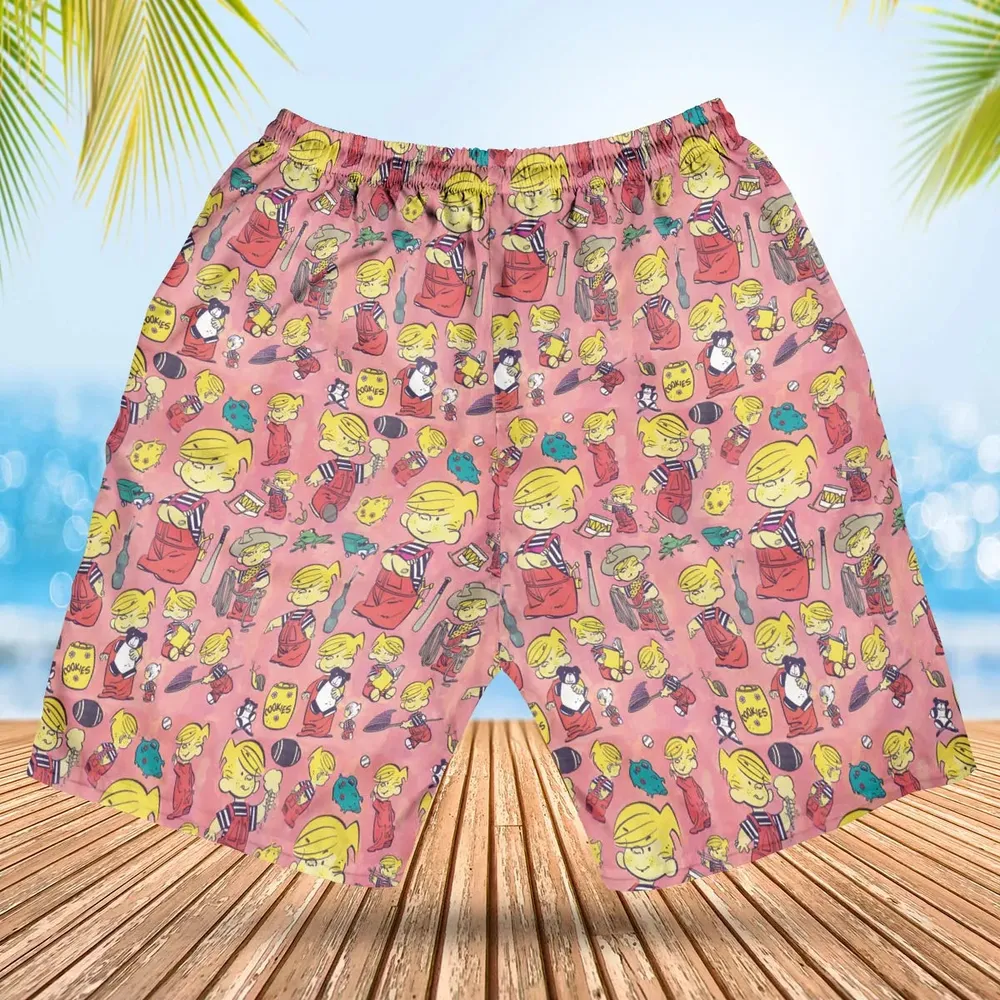 Just Pretend I'm Listening Dennis The Menace Hawaiian Short - 2