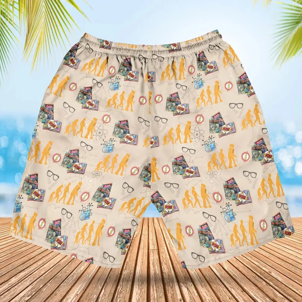 Geek Alert The Big Bang Theory Hawaiian Short - 2