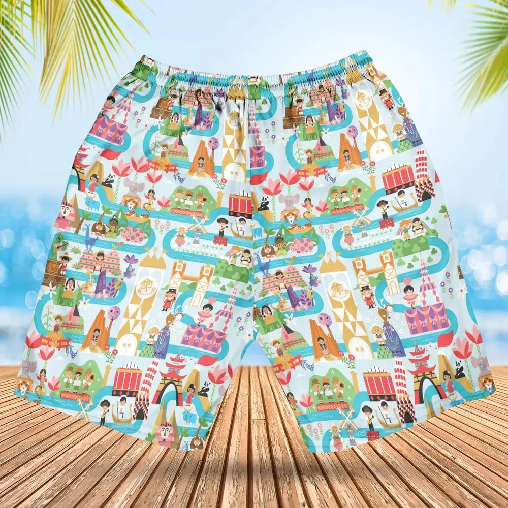 It's Small World Map Hawaiian Short - 2