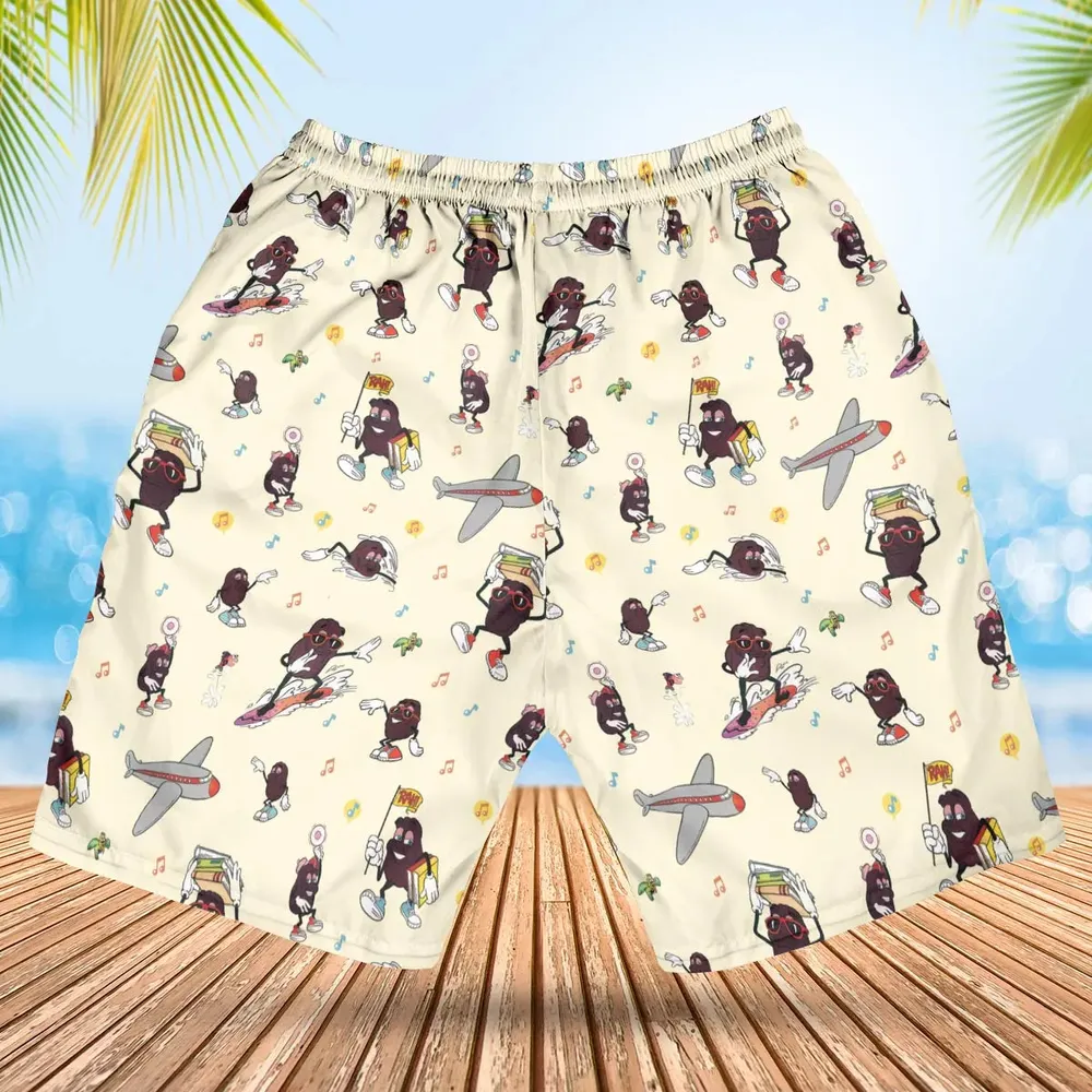 Hardee's california Raisins Mascots Hawaiian Short - 2