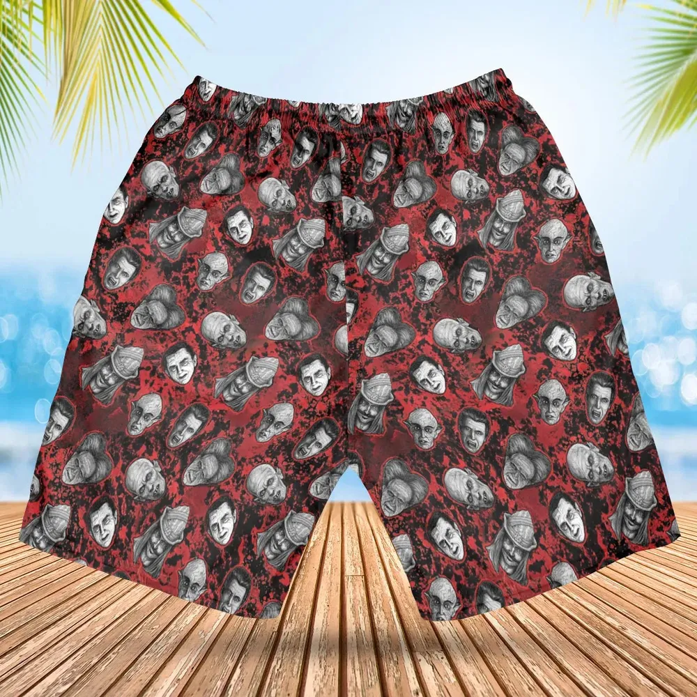 Many Faces Of Dracula Hawaiian Short - 2