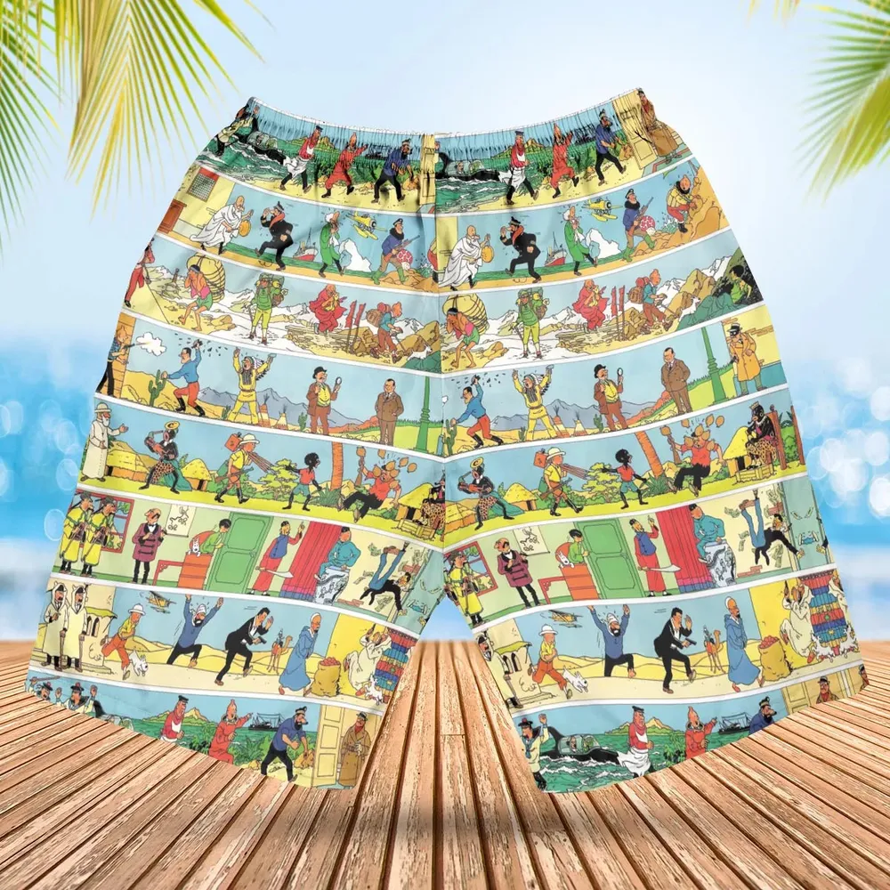 The Story Of Tintin Hawaiian Short - 2