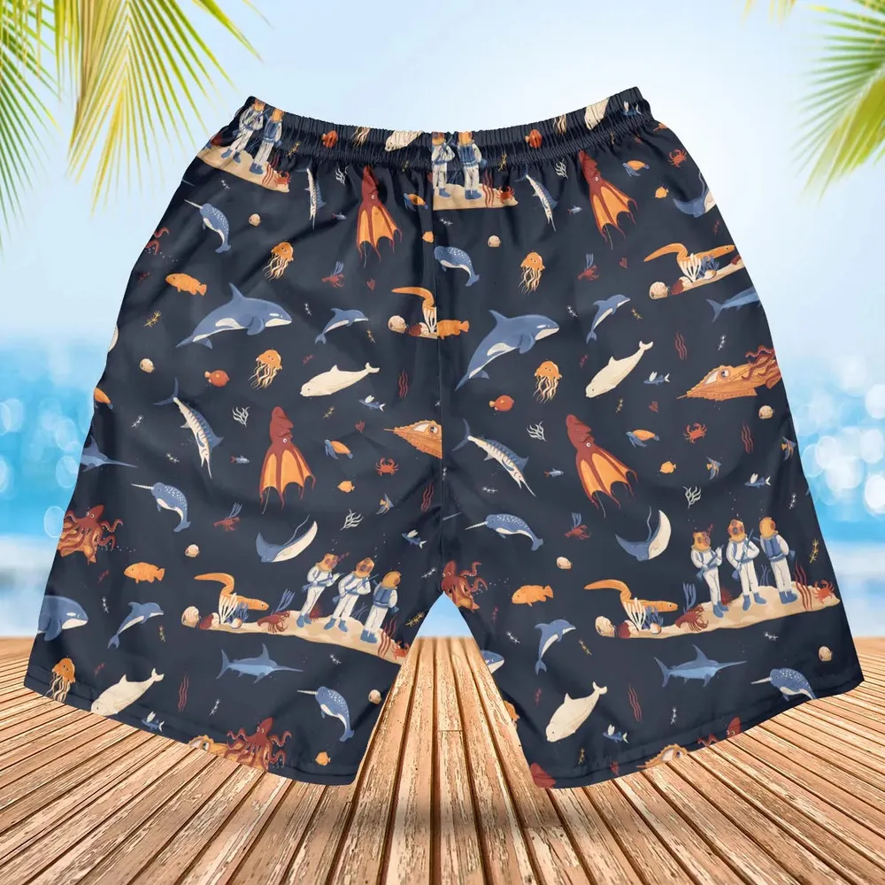 Around The Word Under The Sea Hawaiian Short - 2