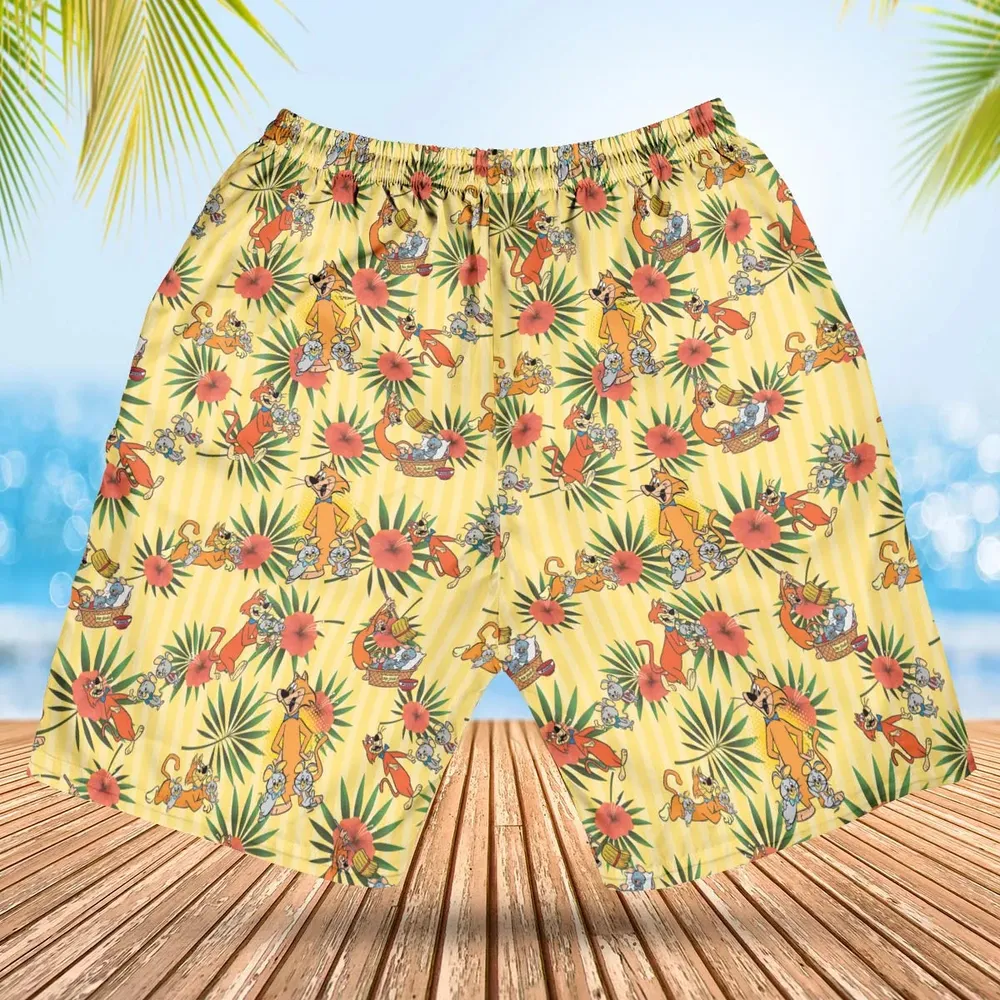 Pixie And Dixie And Mr. Jinks Hawaiian Short - 2