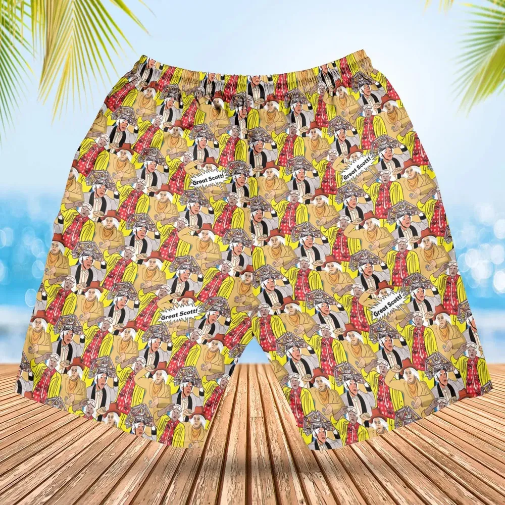 Great Scott Back to the Future Hawaiian Short - 2