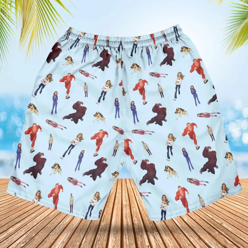 The Six Million Dollar Man and the Bionic Woman Hawaiian Short - 2