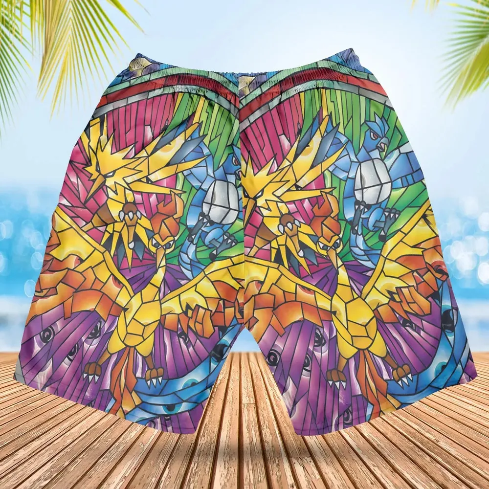 Legendary Birds Pokemon Hawaiian Short - 2
