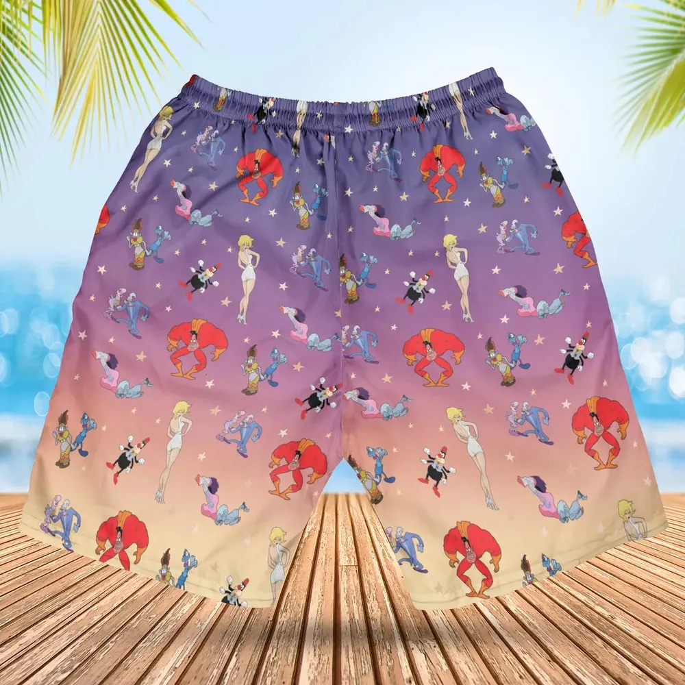 Cool World Cartoon Characters Hawaiian Short - 2