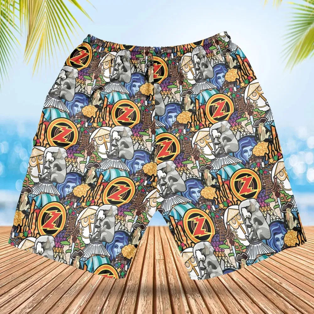 Ride Icon Collage Hawaiian Short - 2