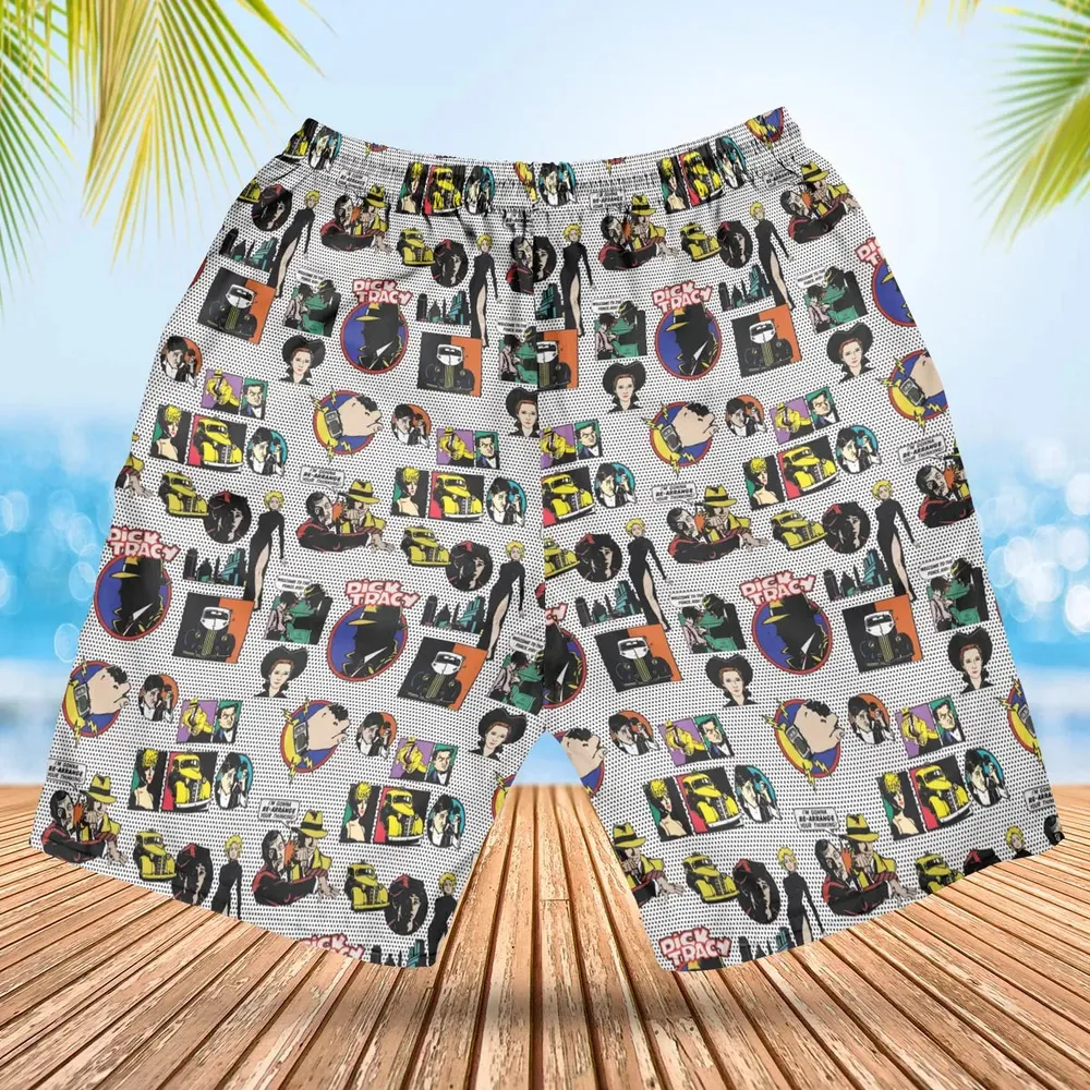 Vintage 90s Dick Tracy Hawaiian Short - 2