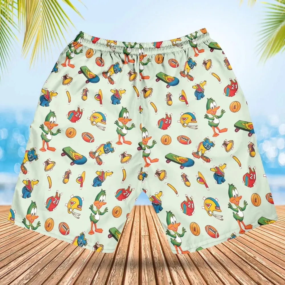 Plucky Duck Tiny Toon Adventures Hawaiian Short - 2