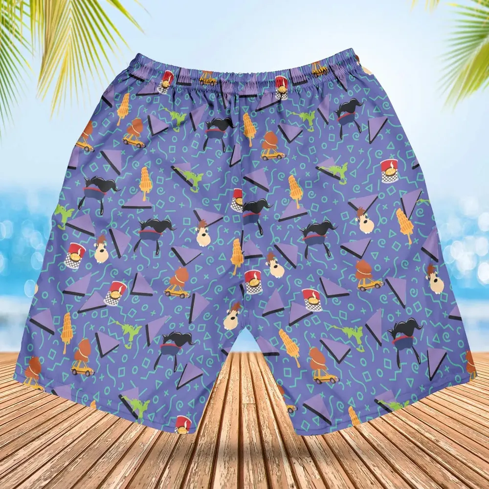 90's Styled Goofy Movie Hawaiian Short - 2