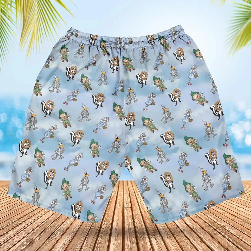 The Wizard Of Draws Looney Tunes Hawaiian Short - 2