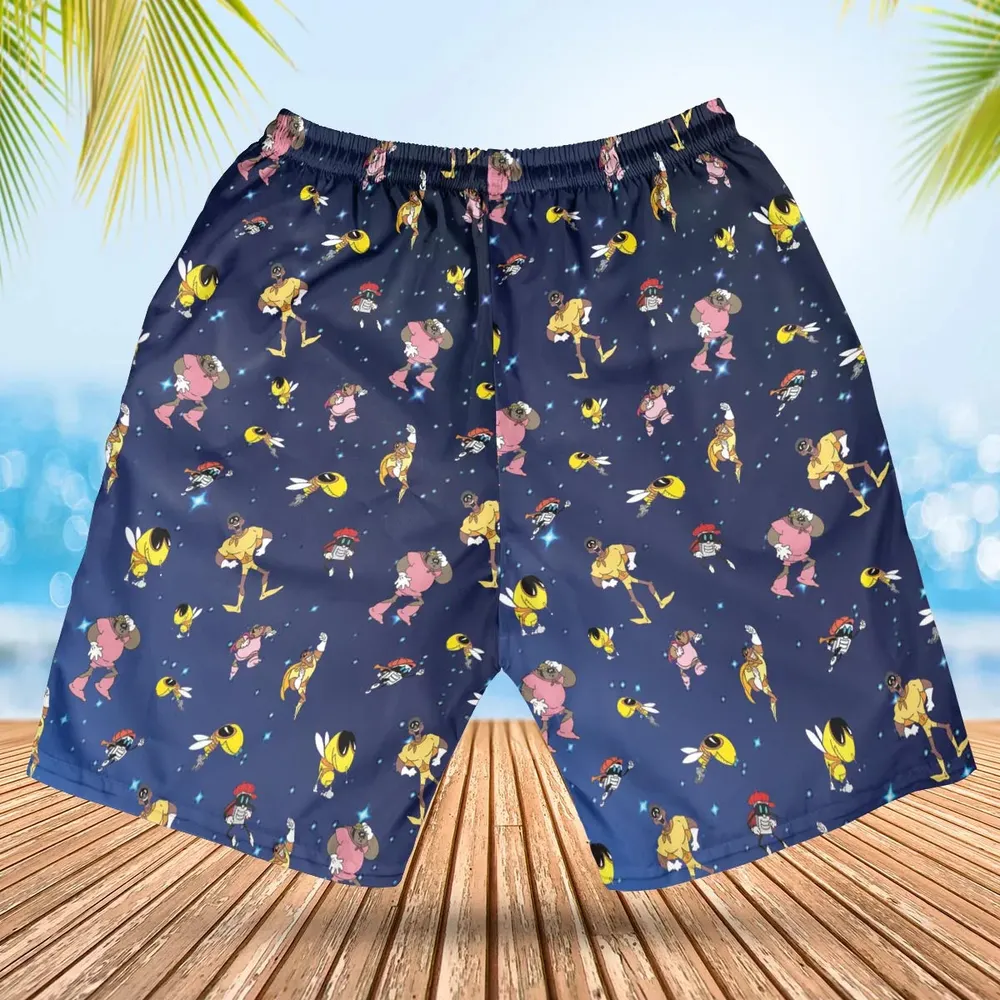 Brown Hornet characters Hawaiian Short - 2