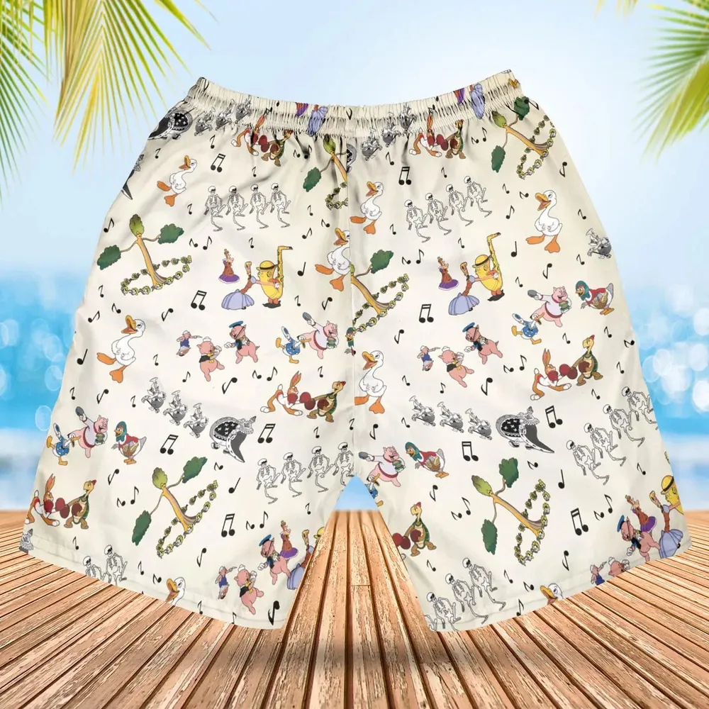 The Silly Symphony Characters Hawaiian Short - 2