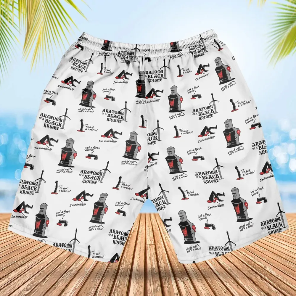 Tis but a scratch Black Knight Monty Python And The Holy Grail Hawaiian Short - 2