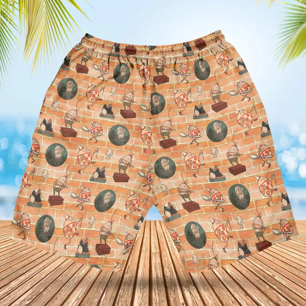 Retro Humpty Dumpty Hawaiian Short - 2