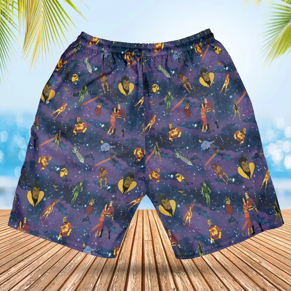 Flash Gordon Cartoon Characters Hawaiian Short - 2