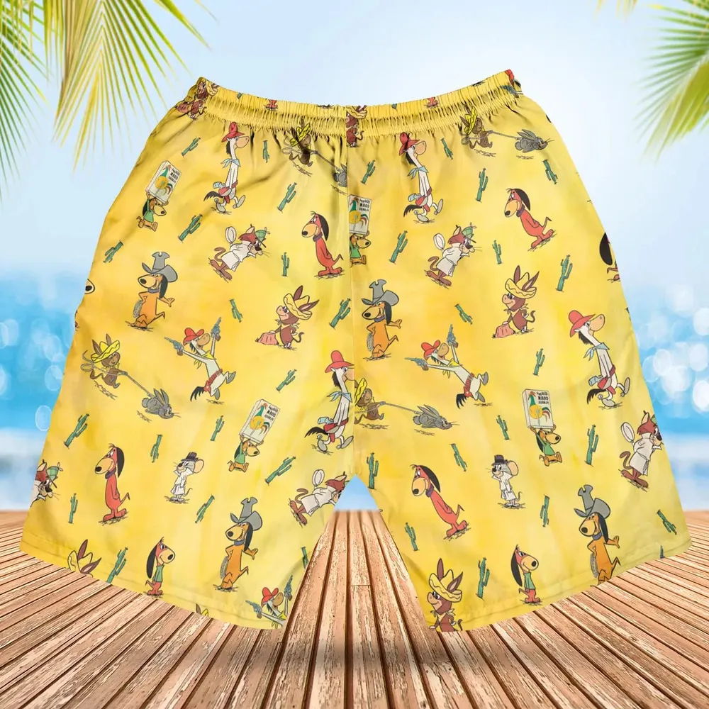 The Quick Draw McGraw Show Characters Hawaiian Short - 2