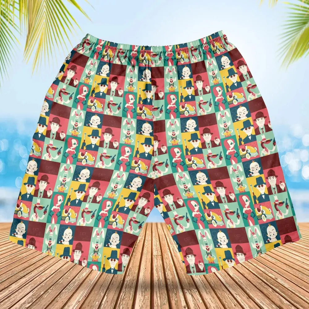 Toontown Threads Who Framed Roger Rabbit Hawaiian Short - 2