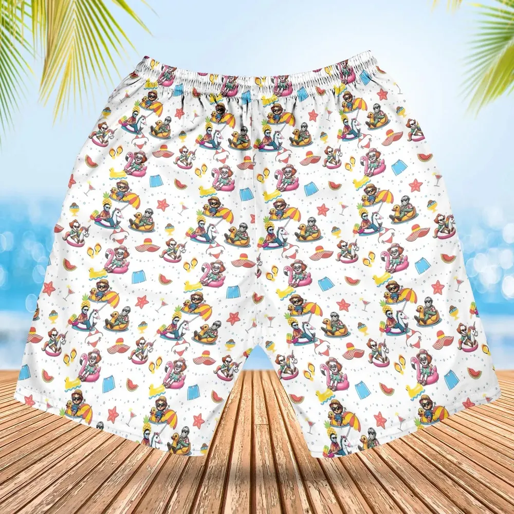 Horror Beach Hawaiian Short - 2