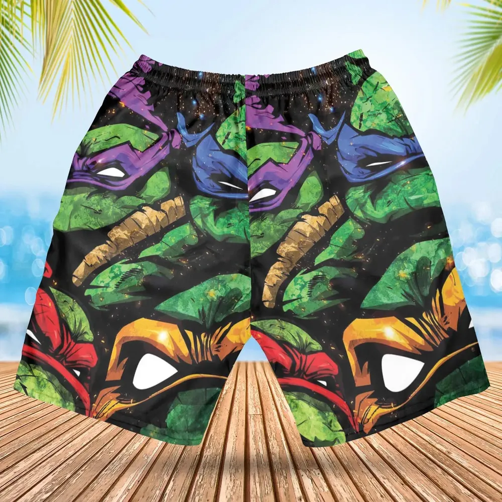 Four Ninja Turtles TMNT Hawaiian Short - 2