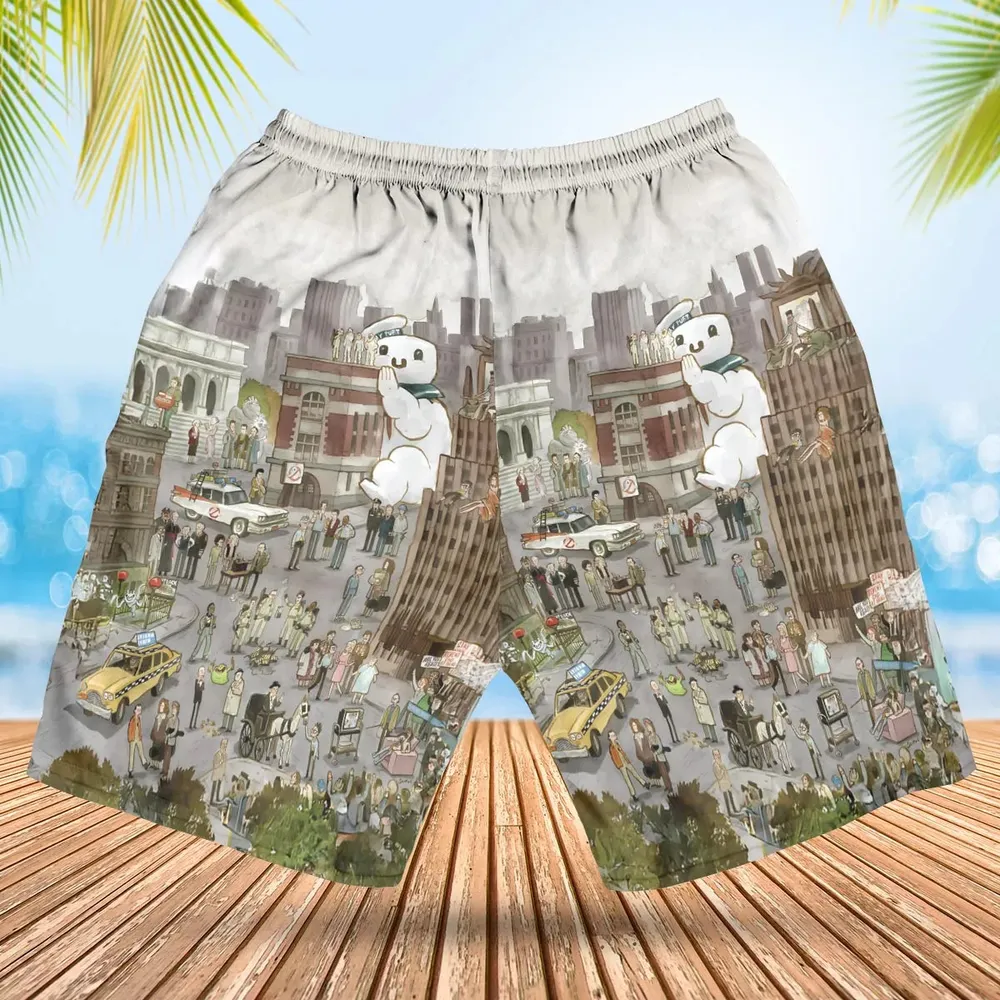 Ghostbusterland Ghostbusters Hawaiian Short - 2
