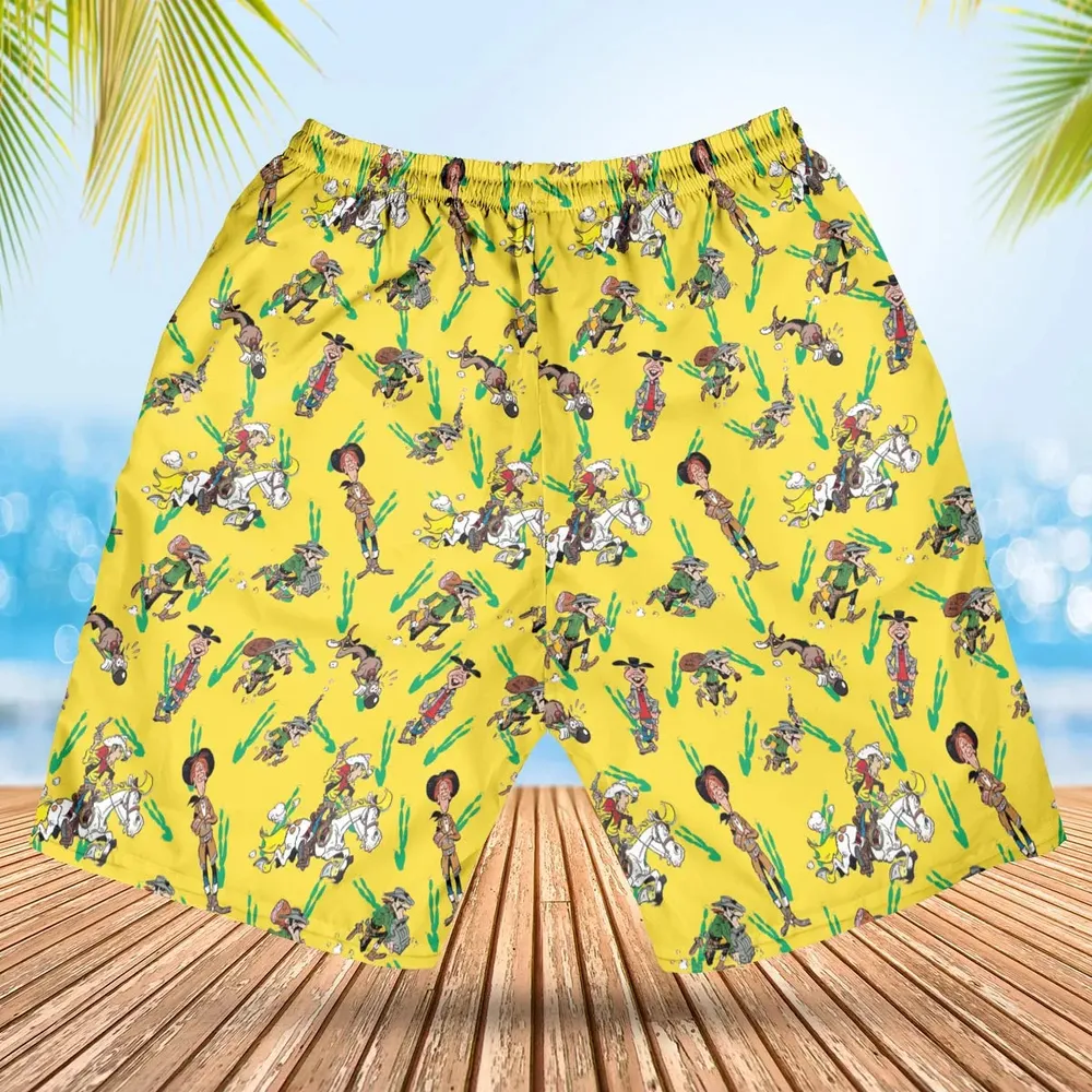 Dead End City Lucky Luke Hawaiian Short - 2