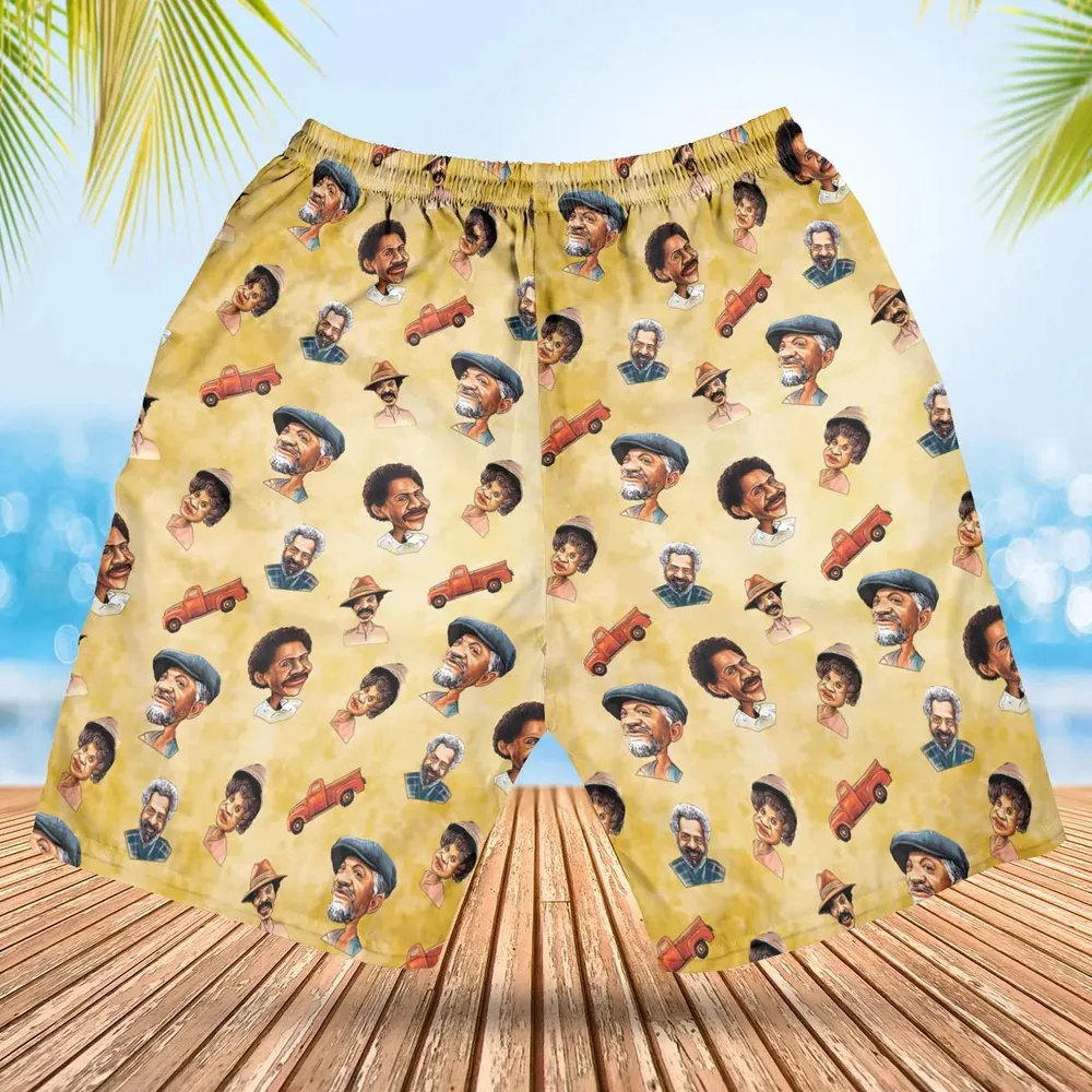 Sanford and Son Characters Hawaiian Short - 2