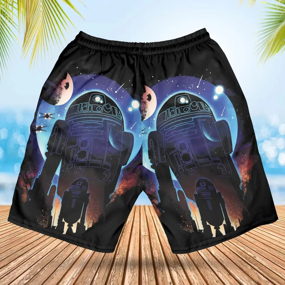 Droid Night Star Wars Hawaiian Short - 2