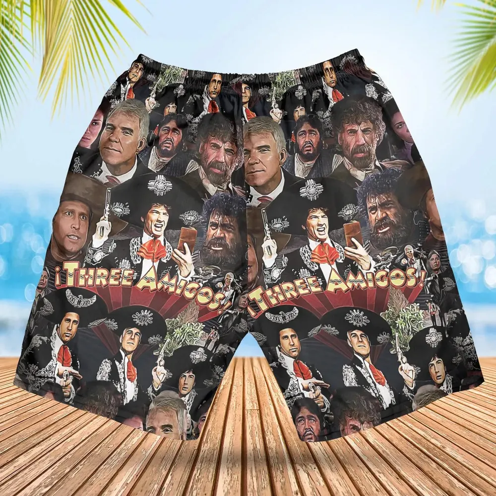 Three Amigos and the Infamous El Guapo Hawaiian Short - 2
