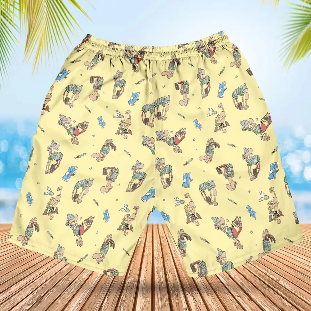 Gaulish Goodness Asterix Hawaiian Short - 2