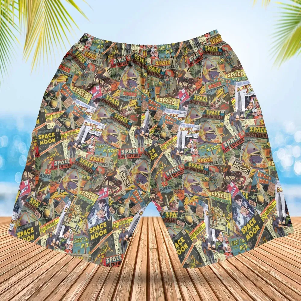 Comic-Con Cartoon Hawaiian Short - 2