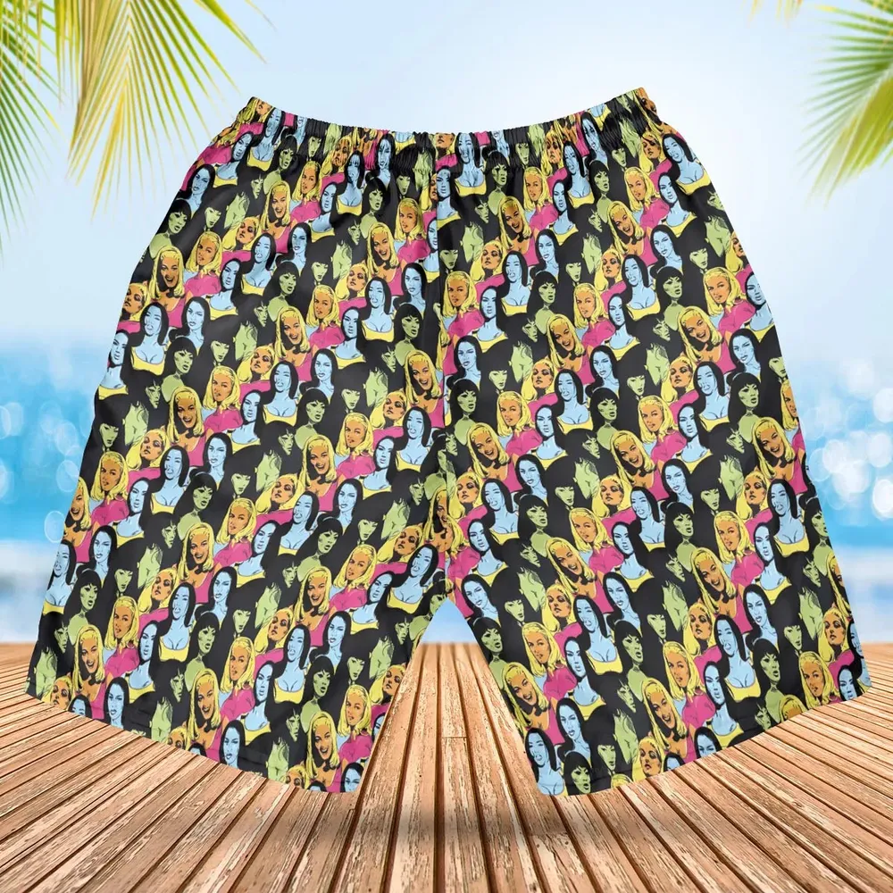Retro Superwomen Belted Buckled and Booted Hawaiian Short - 2